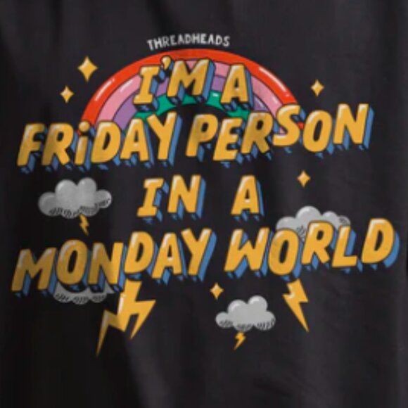 Funny Gift Shirt For Friday Person, Funny Unisex Tee - Picture 2 of 4